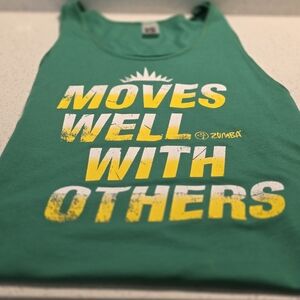 Zumba Green 'Moves Well With Others' Sleeveless Tank